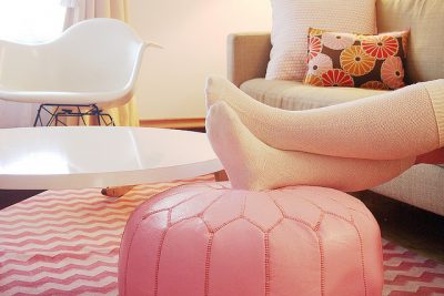 Pink Moroccan Pouf