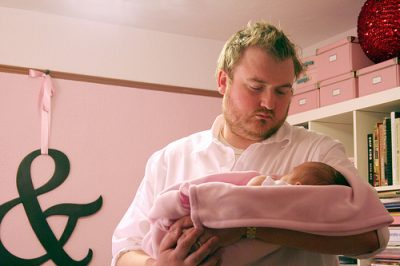Brandon, holding Eleanor