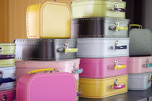 Paper Suitcases at Pink Loves Brown
