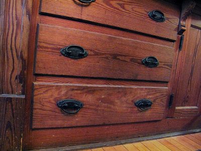 Wood Buffet in the Dining Room