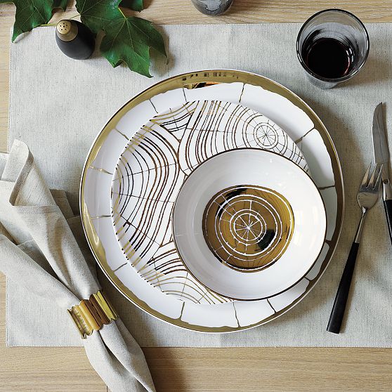 Wood Slices Organic Dinnerware