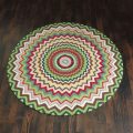 Zigzag Hooked Wool Rug