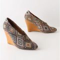 Diamond Brocade Wedges