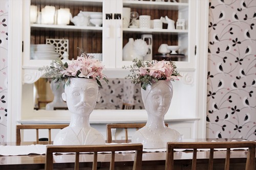 Hipster Chia Pets in the Dining Room