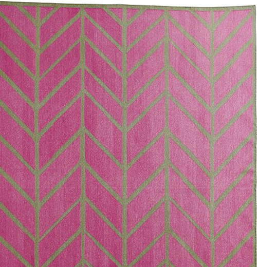 Orchid/Army Feather Rug
