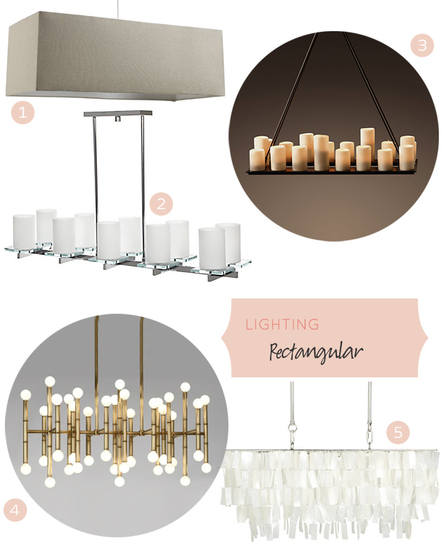 Rectangular Lighting Fixtures | Making it Lovely