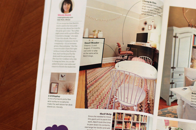 Making it Lovely's Office in Ladies' Home Journal
