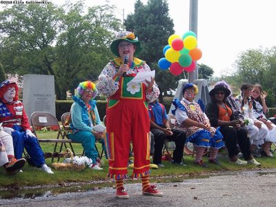 Circus Clowns at Showmen's Rest in Woodlawn Cemetery