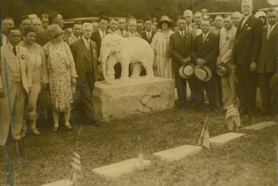 Circus Elephant Marker in Showmen's Rest at Woodlawn Cemetery