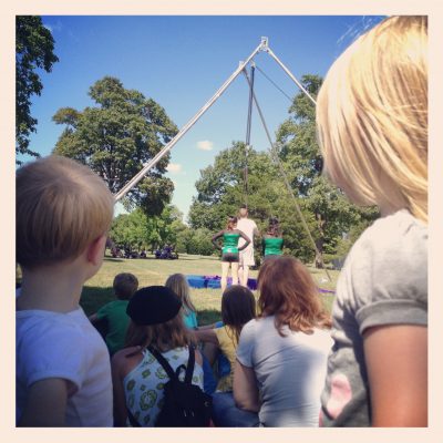 August and Eleanor at the Circus Cemetery