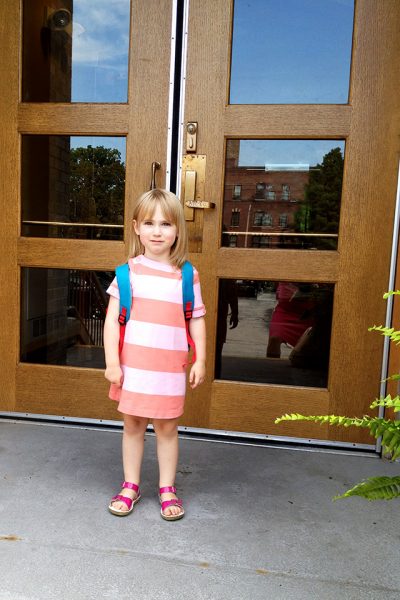 Eleanor on Her First Day of Preschool