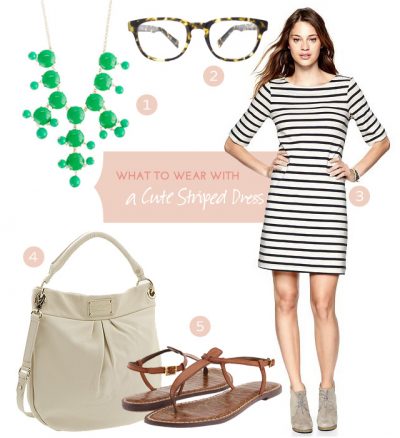 What to Wear with a Cute Striped Dress #makingitlovely