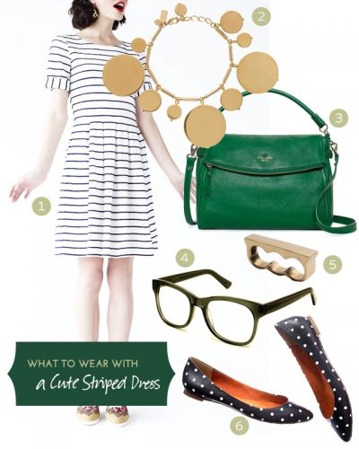 What to Wear with a Cute Striped Dress