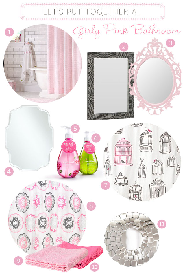 A Girly Pink Bathroom | Making it Lovely