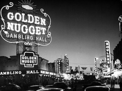 The Golden Nugget Gambling Hall Lighting Up Like a Candle (Eyerman)