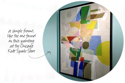 A Simply Framed Modern Painting