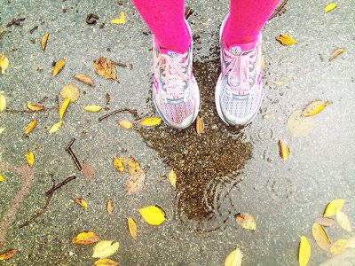 Raindrops Keep Falling on My Color-Soaked Shoes