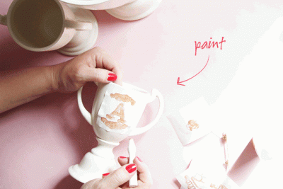 How to Make a DIY Monogrammed Trophy (Paint and Peel the Stencil)