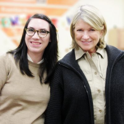 Nicole Balch and Martha Stewart