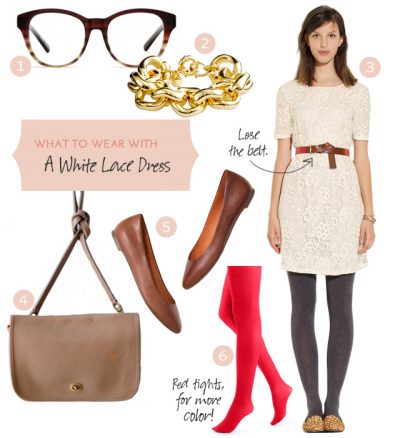 October Style: A White Lace Dress