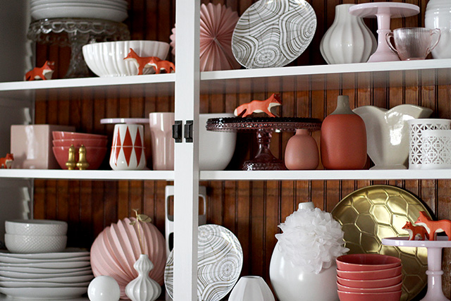 Coral, Pink, and White Ceramics