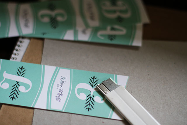 Cutting Out Gift Tags