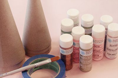 DIY Colorblock Christmas Trees (Supplies)