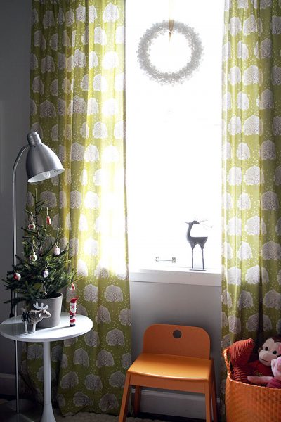 Christmas Decorations in August's Room