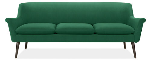 Murphy Emerald Green Sofa from Room and Board