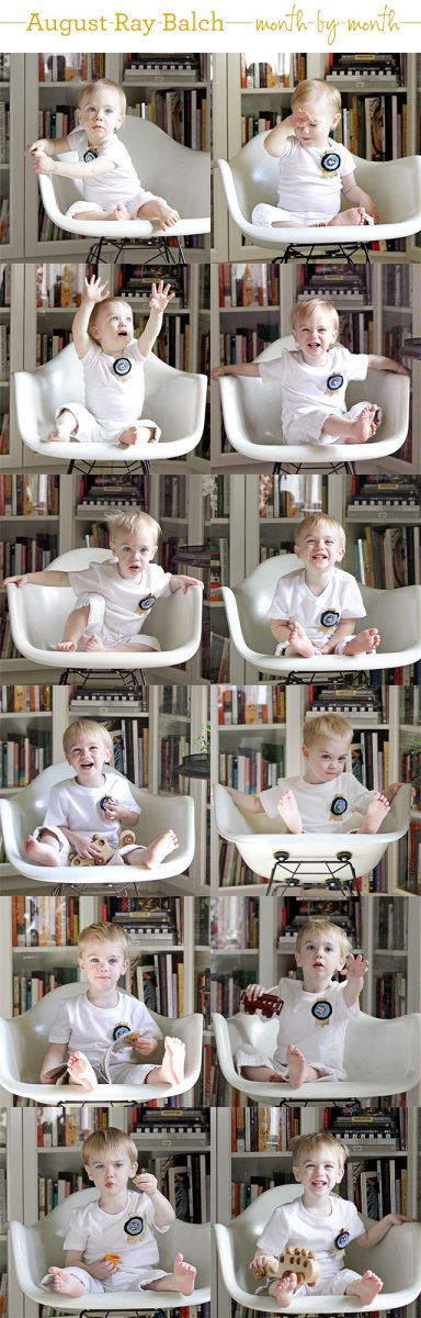 Two Years of Monthly Baby Photos