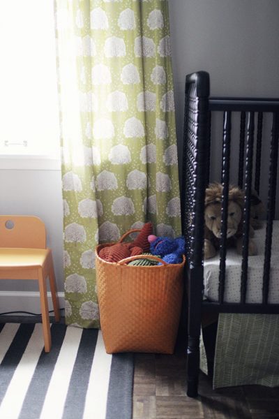Striped Rug in August's Room