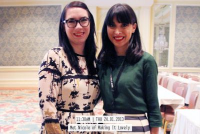 Nicole Balch (Making it Lovely) and Vivian Mansour (Ish and Chi)