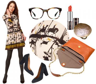 Printed Cameo Dress