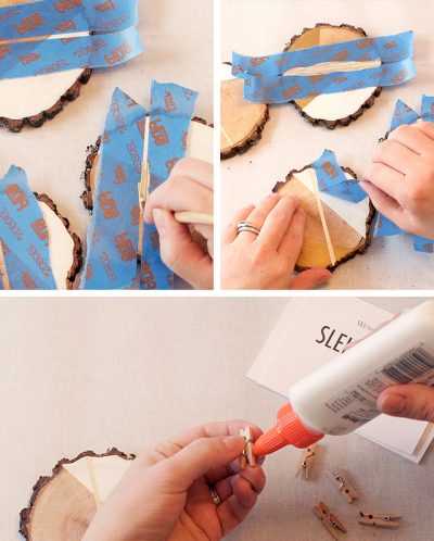 Making Wood Slice Invitations