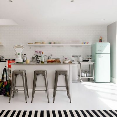 Mint Green / Pale Blue Fridge