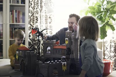 Playing with a Playmobil Castle