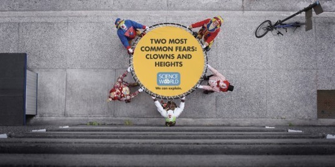 Two Most Common Fears: Clowns and Heights