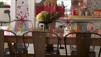 Birthday Table Play Dough Stations