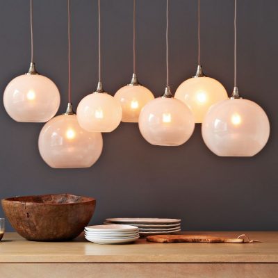 Glass Orb Chandelier