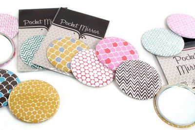 Pink Loves Brown Pocket Mirrors