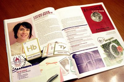 Pink Loves Brown in Venus Magazine, 2008