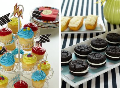 Comic Book Baby Shower Desserts