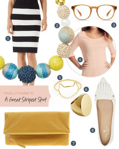 What to Wear with a Great Striped Skirt