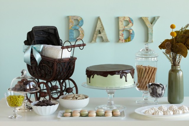 Welcome to the World Baby Shower Sweets Table