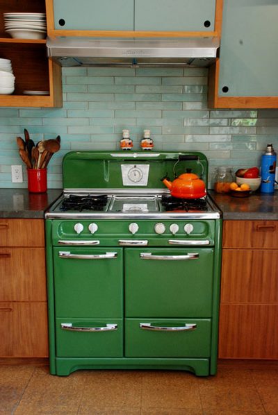 Vintage Green Stove, Kameon Otsea House