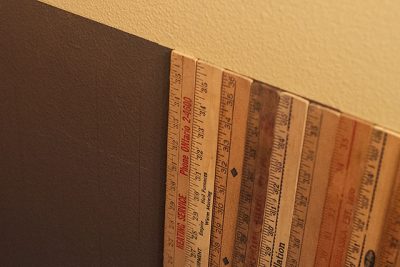 Yardsticks, Getting Glued into Place