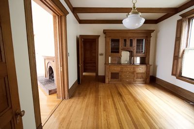 Dining Room with Beamed Ceilings