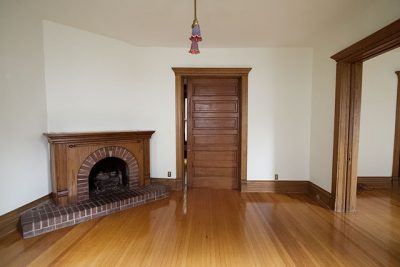 Fireplace and Pocket Door