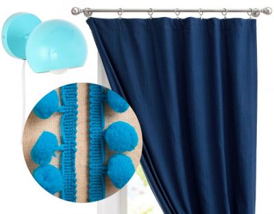 Eleanor's Room: Wall Sconce and Curtains