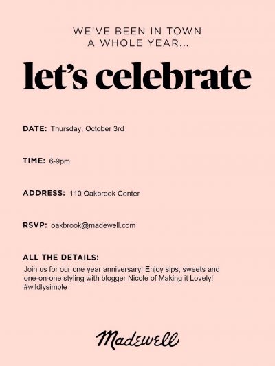 Madewell Oakbrook Invitation